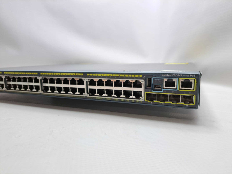 Cisco WS-C2960S-48FPS-L 48 Port PoE+ Gigabit Network Switch )