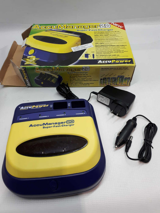 AccuPower AP2020 AccuManager 20 Super Fast Battery Charger &