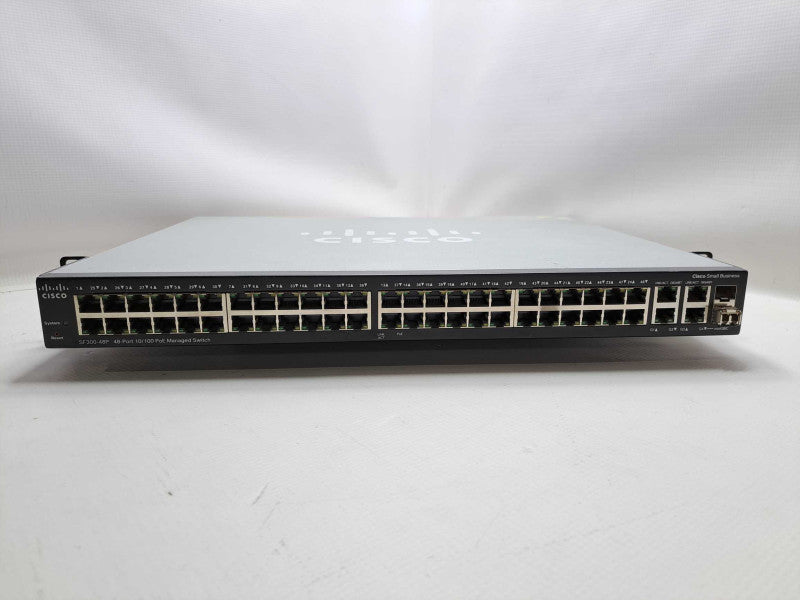 Cisco SF300-48P 48-Port 10/100 PoE- Managed Switch SRW248G4-K9 Q)