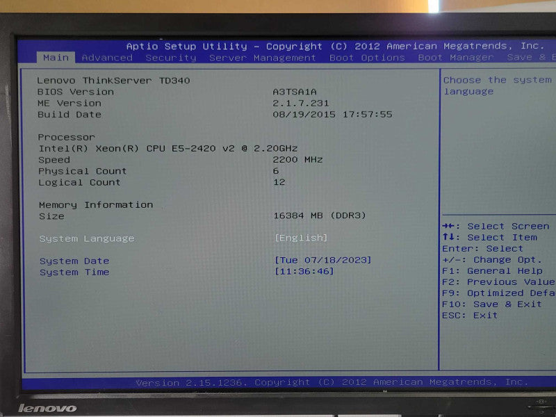 Lenovo TD340, 1x Xeon E5+2420v2 2.2GHz, 16GB DDR3, 2x PSU, 4x 3.5\\" Trays _