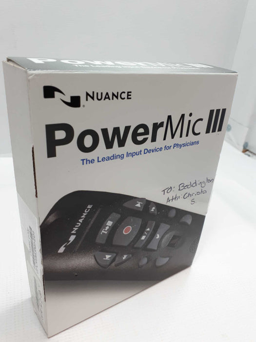 New Nuance PowerMic III Handheld USB Dictation Microphone &