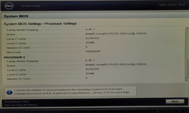Dell PowerEdge R430 2x Intel E5-2620 V4 2.10GHz 32GB DDR4 Q