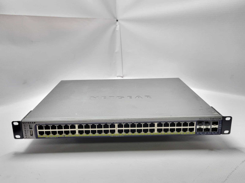 NetGear GSM7252PS 48-Port GE L2+Managed Stackable PoE Switch w/ 2x 10GE SFP+ Q_
