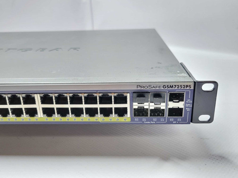 NetGear GSM7252PS 48-Port GE L2+Managed Stackable PoE Switch w/ 2x 10GE SFP+ Q_
