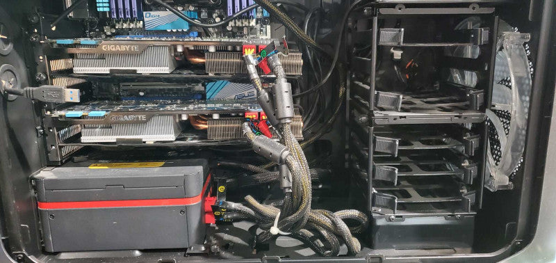 Custom PC i7-3820 CPU 64GB DDR3 RAM (2x) GTX670 4GB GPU 1050W PSU *READ @