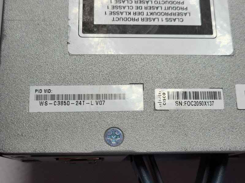 Cisco Catalyst WS-C3850-24T-L 24-Port Gigabit Managed Switch, 1x PSU  _