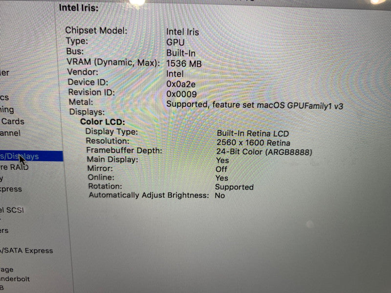 Apple MacBook Pro Retina 13-inch Mid 2014 i5-4278U 8GB RAM 256 GB SSD READ!