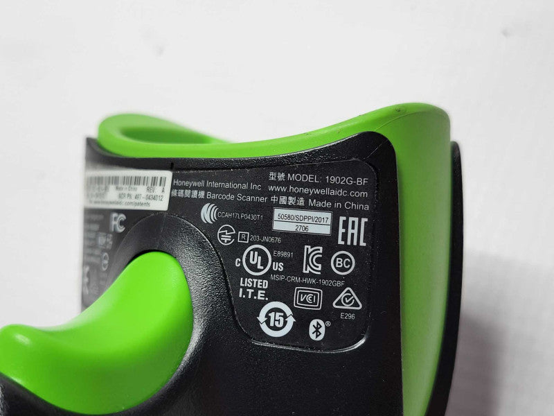 NCR 1902G-BF Handheld Barcode Scanner with Cradle, READ _
