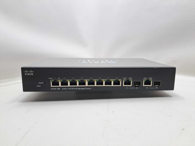 Cisco SF302-08P 8-port 10/100 PoE Managed Switch )