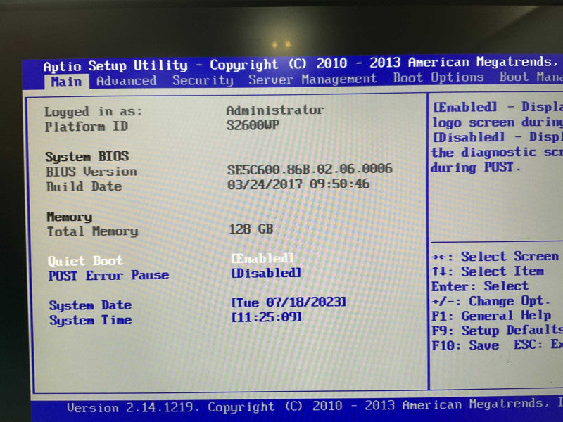 H2312XXKRS 2U 4-node server 8x Intel E5-2630v2 @2.6 GHz 512GB RAM  Q-