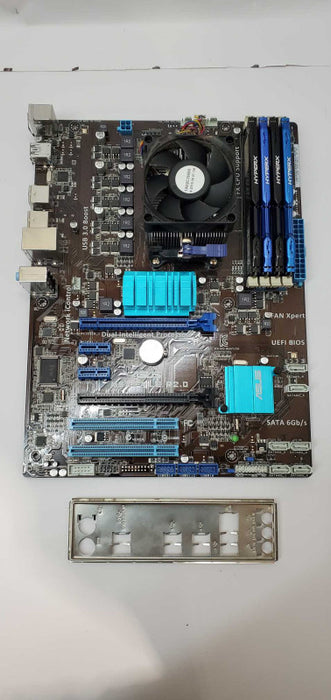 AMD FX-8320E, Stock Cooler, 32GB DDR3, ASUS M5A97LE Motherboard Combo AS-IS @