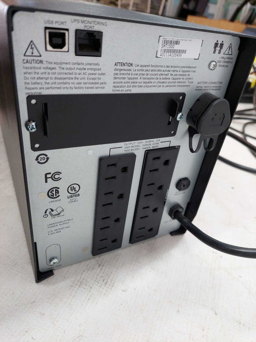 APC Smart-UPS 1500 Model: SMT1500