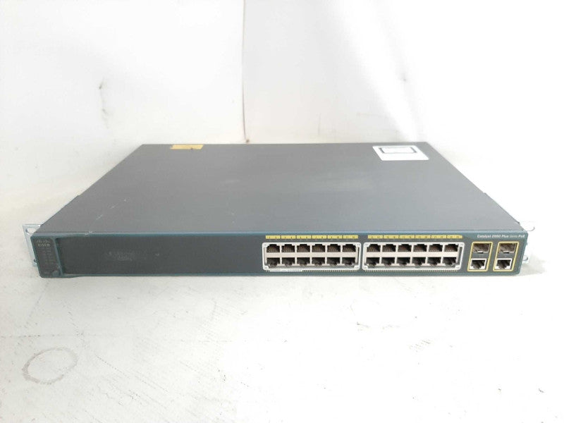 Cisco WS-C2960+24PC-L 24 Port POE Switch Dual Gigabit Uplinks $