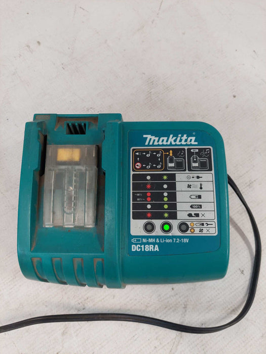 Makita Battery Charger Fast Charger Ni-MH & Li-Ion 7.2-18V Model: DC18RA