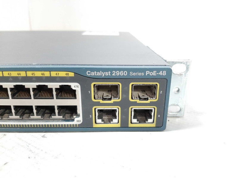 Cisco Catalyst 2960 WS-C2960-48PST-L 48-Port Rack-Mountable PoE Switch $