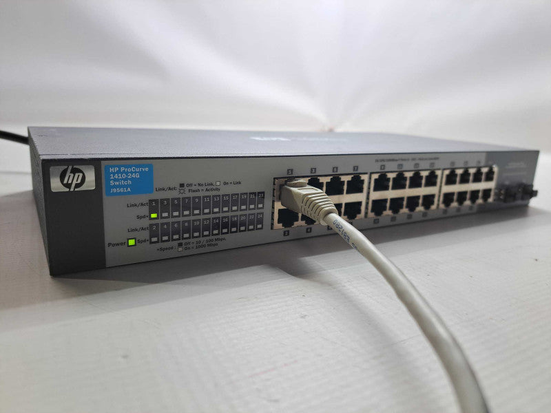 HP ProCurve 1410-24G J9561A 24 Port Gigabit Ethernet Switch 2 SFP )