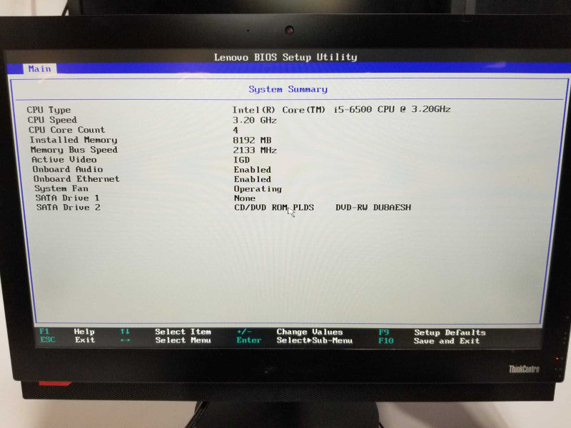 Lenovo Thinkcenter M900Z AiO 23.8\\" i5-6500 / 8gb ram / READ BELOW #