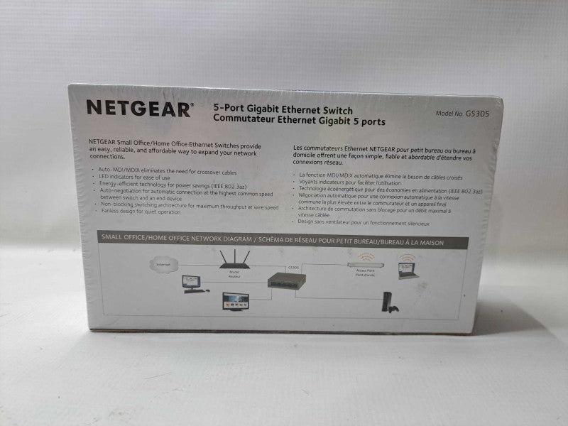 New Netgear GS305 300 Switch Series - 5-Port Gigabit Ethernet Switch )