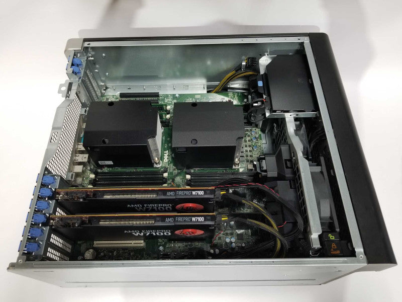 Dell precision T7600 2x Xeon E5-2620 2.00ghz 16gb ram Dual AMD FirePro W7100 #