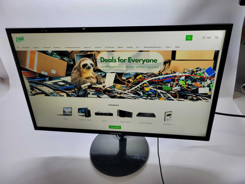Samsung LS24F350FHNXZA 23.5\\" Widescreen Full HD LED Black w/ Power Adapter