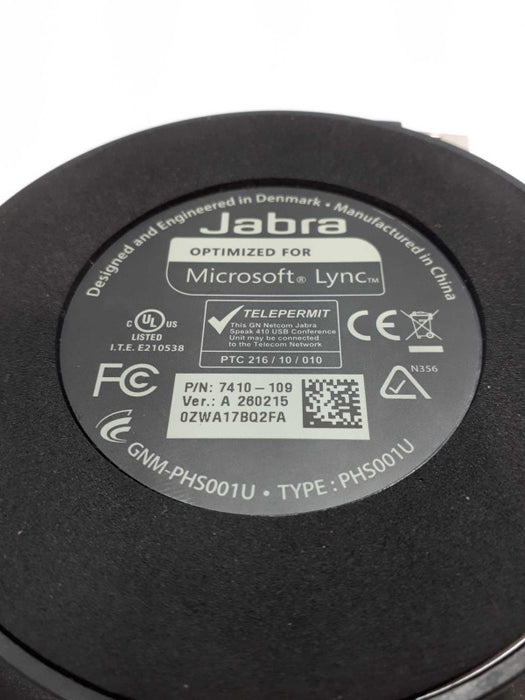 Jabra PHS001U 7410-109 Speak 410 USB Conferencing Speaker with case &