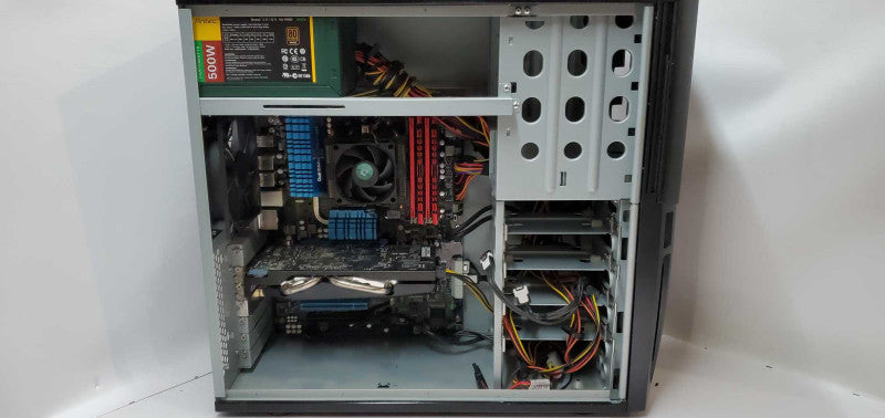 Custom PC AMD FX-6200 CPU 32GB DDR3 RAM Asus HD7770 GPU 500w PSU NO HDD @