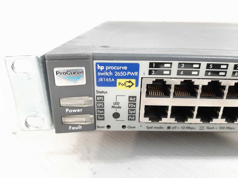 HP ProCurve Switch 2650-PWR J8165A 48 Port PoE Network Switch 24Hr $