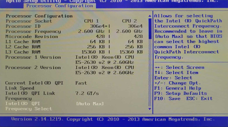 SGI 3 Node Server (2x Xeon E5-2630 v2 @ 2.60GHz 128GB Ram)/Node 2x 1600W PSU