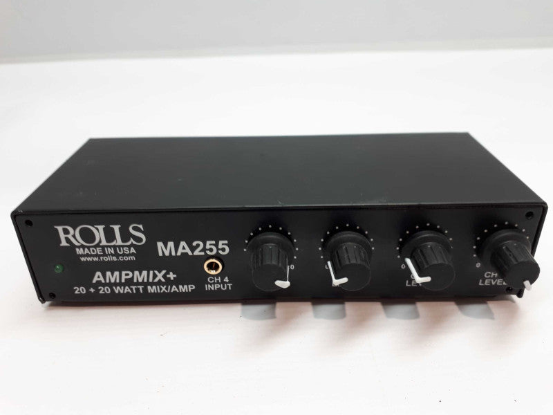 Rolls MA255 40 Watt Stereo Class D Mini Mixer Amplifier 4 RC &
