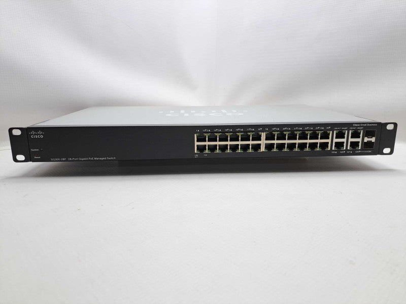 Cisco SG300-28P 28-Port Gigabit PoE Managed Switch )