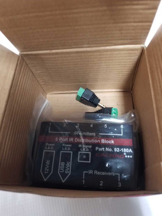 IR Repeater Kit, 6 Port Distribution System 92-180A IR signal Receiver #