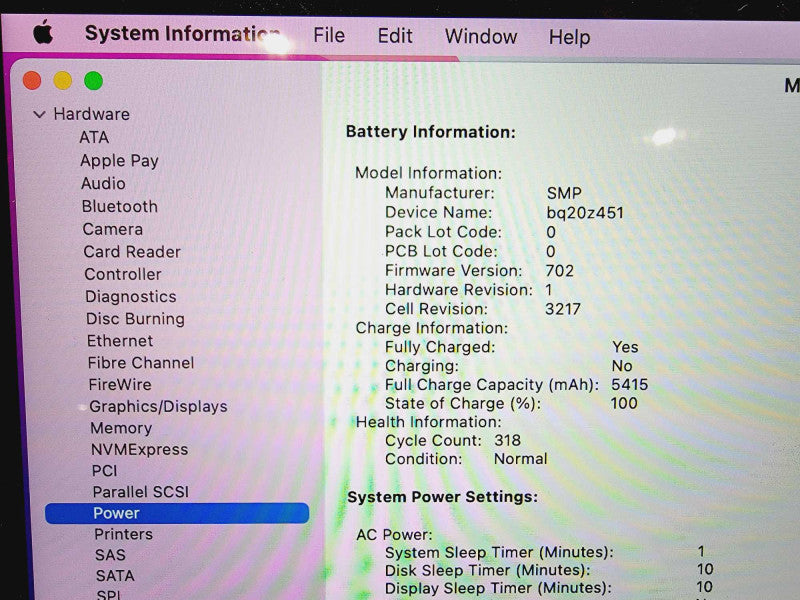 Apple Macbook Pro 2015 13\\" Core i5-5257U @ 2.7GHz 8GB DDR3 250GB SSD (