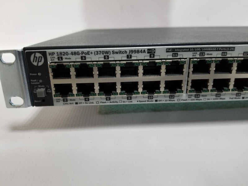 HP J9984A 1820-48G-POE+ (370W) SWITCH  #