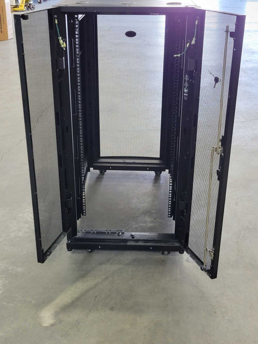 APC NetShelter SX Server Rack Enclosure, 24U, Black, 116x107x59cm (H,D,W) SEE _