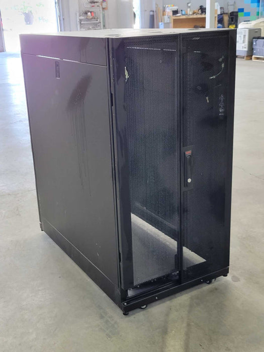 APC NetShelter SX Server Rack Enclosure, 24U, Black, 116x107x59cm (H,D,W) SEE _