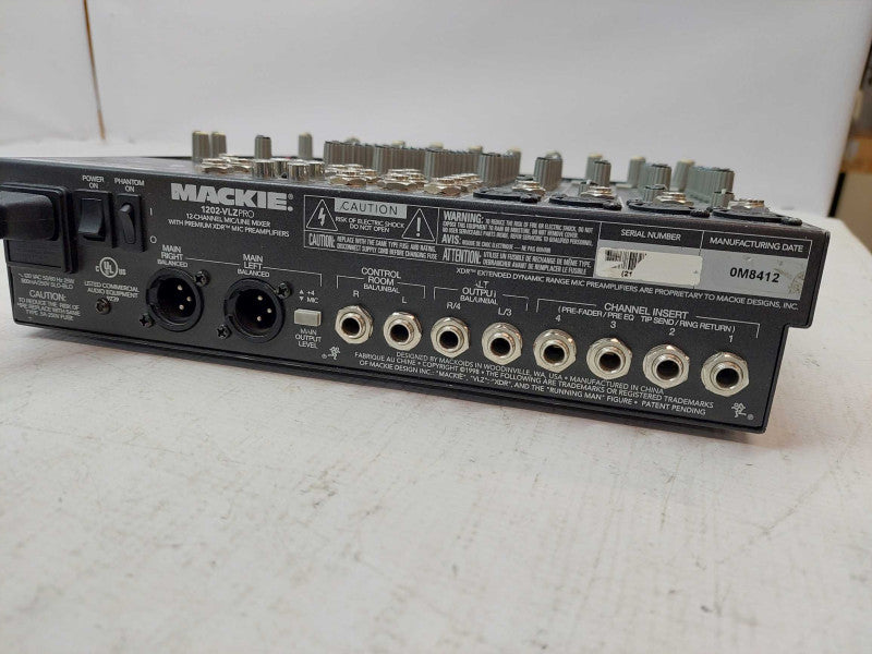 Mackie 1202-VLZ Pro 12 Channel Mic/Line Mixer with Premium XDR