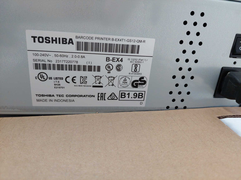 Toshiba Bar Code Printer B-EX4T1-GS12-QM-R  Q