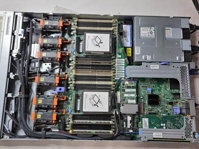 IBM System x3550 M4 2X Xeon E5-2670 @2.6GHz 40GB RAM M5110 RAID 2X 750W PSU )