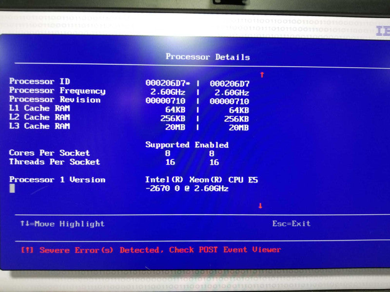 IBM system X3550 M4 2x Xeon E5-2670 @ 2.60ghz / 32gb ram / SERVERAID M5100 #