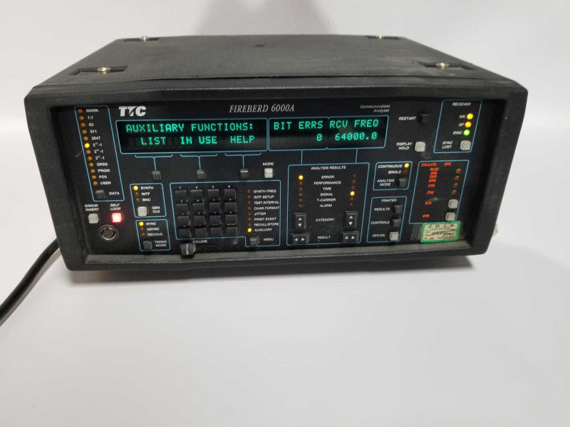 TTC FIREBERD 6000A COMMUNICATION ANALYZER - Tested to POWER-ON only AS_IS Q#