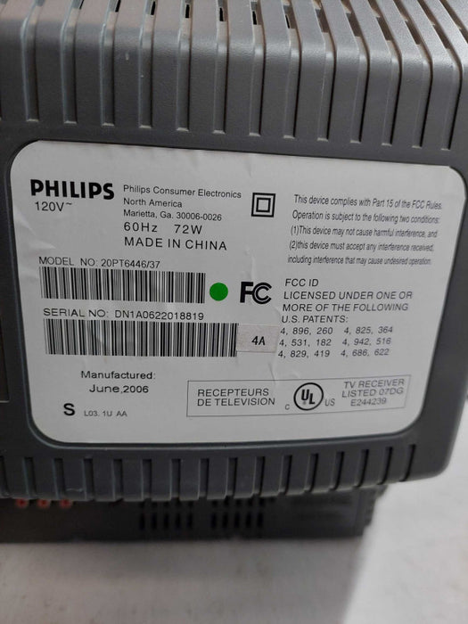 Phillips Crt Flat Screen TV Model: 20PT6446/37