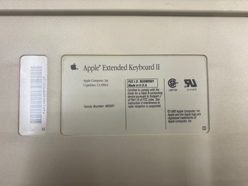 Vintage Apple Mechanical Extended Keyboard II Model M3501 for Macintosh READ!