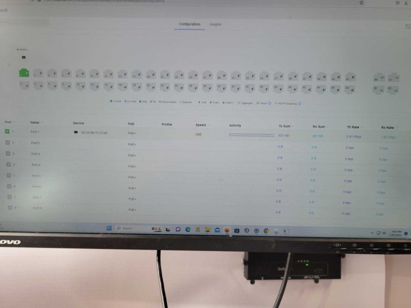 Ubiquiti Networks âUnifi USW-PRO-48-POE 48 Port Rack Mountable Switch, SEE Q_