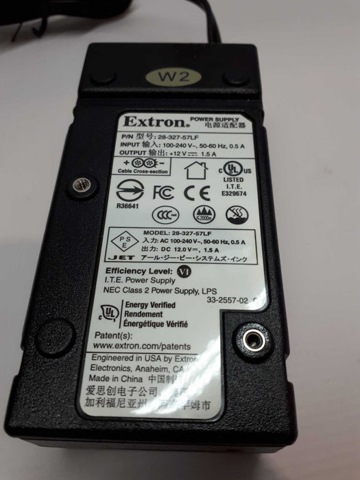 Extron Power Supply 28-327-57LF 12V 1.5A  &