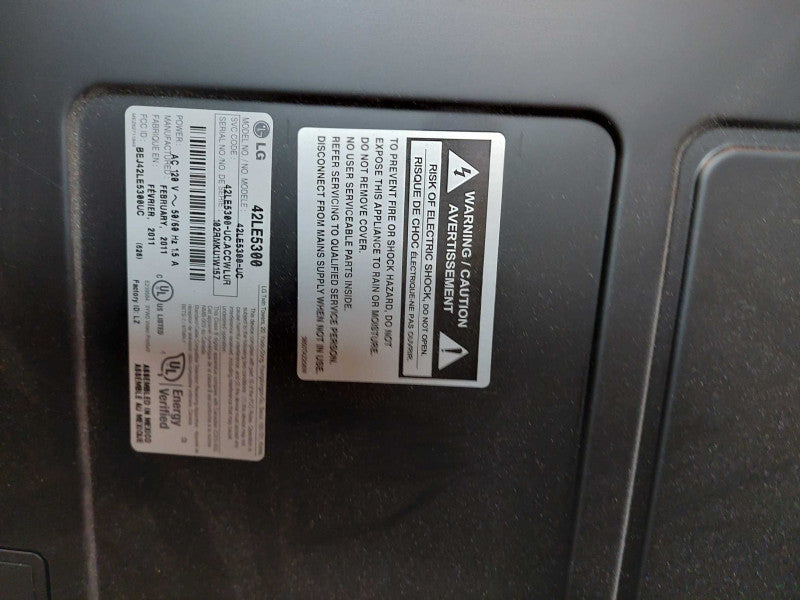 LG TV Model: 42LE5300