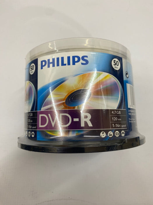 PHILIPS DVD-R 50 PACK  Recordable DVD 50 Discs Brand-New