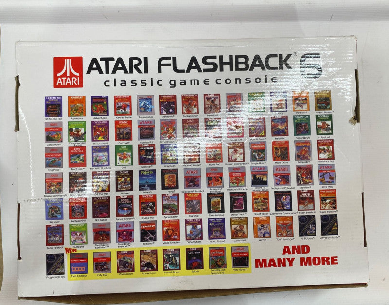 ATARI FLASHBACK 6 Classic Game Console 100 Built-In Games In Box