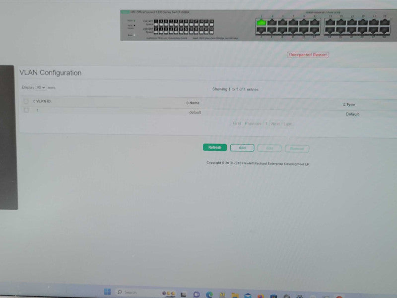 HPE Office Connect Switch 1820 24G J9980A with Rack mount ears _