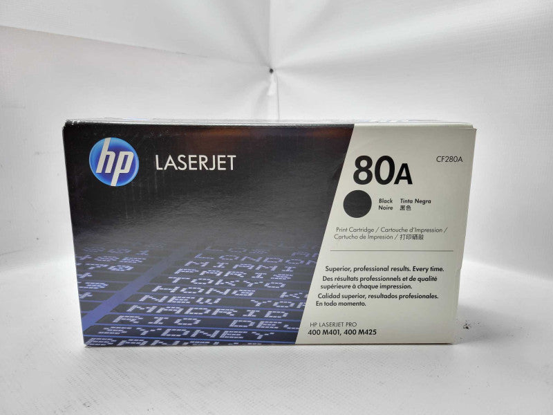 New Genuine HP 80A Black Toner Print Cartridge CF280A _