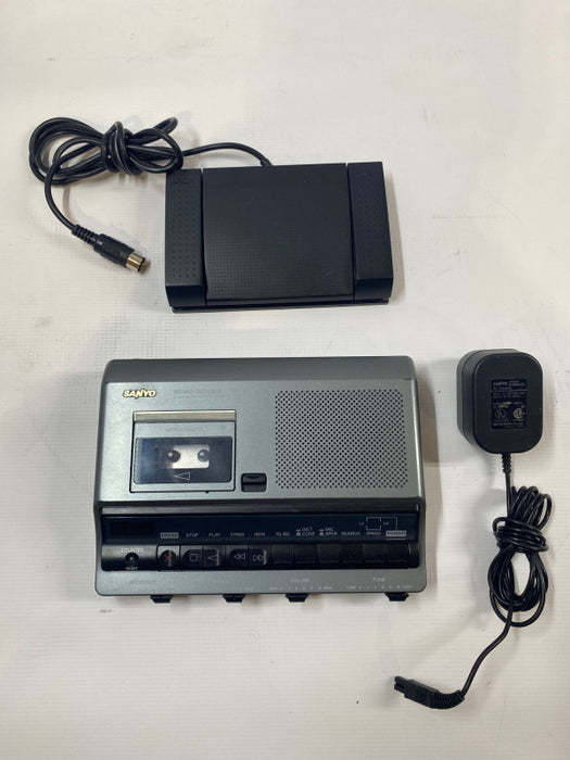 SANYO MEMO-SCRIBER Dictating/Transcribing System TRC-6300 With Foot Control